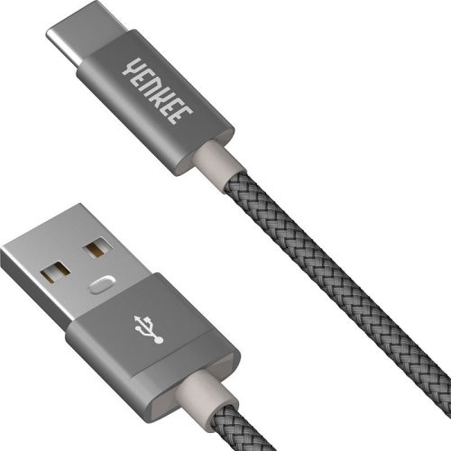 YENKEE YCU 301 GY 1 metar USB A 2.0 / USB C kabel tipa