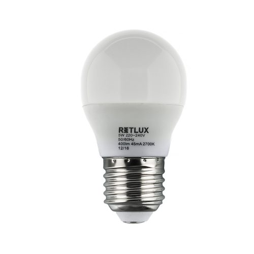 Retlux RLL 271 G45 E27 miniG 5W WW LED žarulja (topla bijela 2700K)